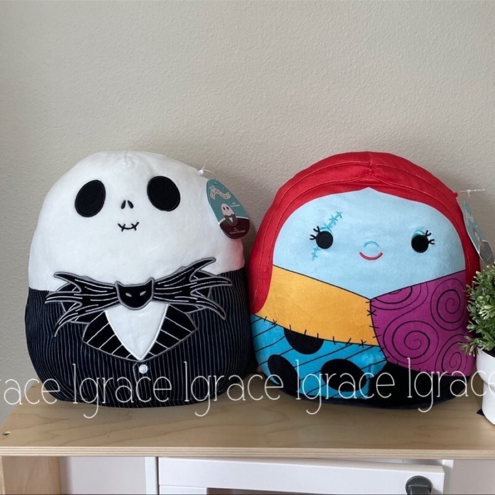 The NBC Jack and Sally 12” Squishmallow Halloween